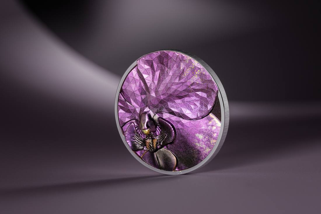 Moneda de Plata 1 oz Bionics – Orquídea Islas Cook 2026