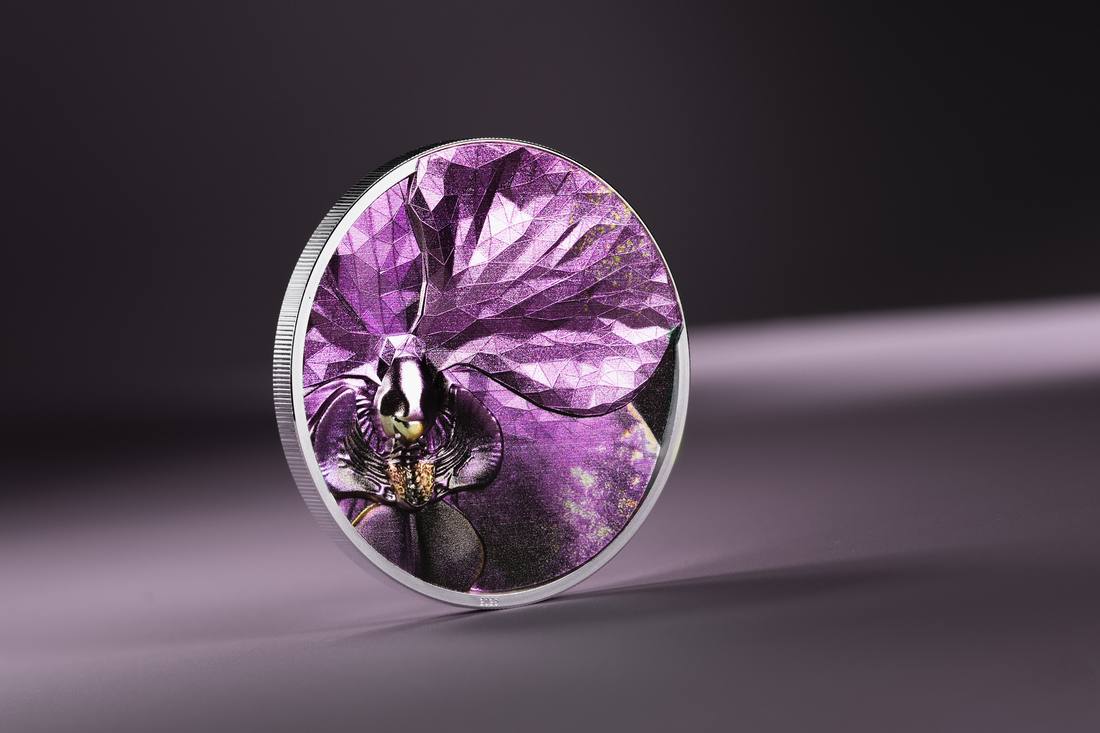 Moneda de Plata 1 oz Bionics – Orquídea Islas Cook 2026