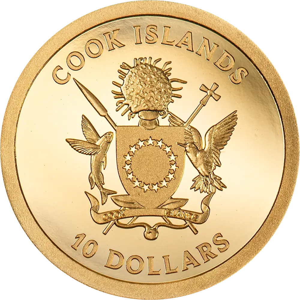 Moneda de Oro 1 g Gold Luck — Trébol de Cuatro Hojas Islas Cook 2026