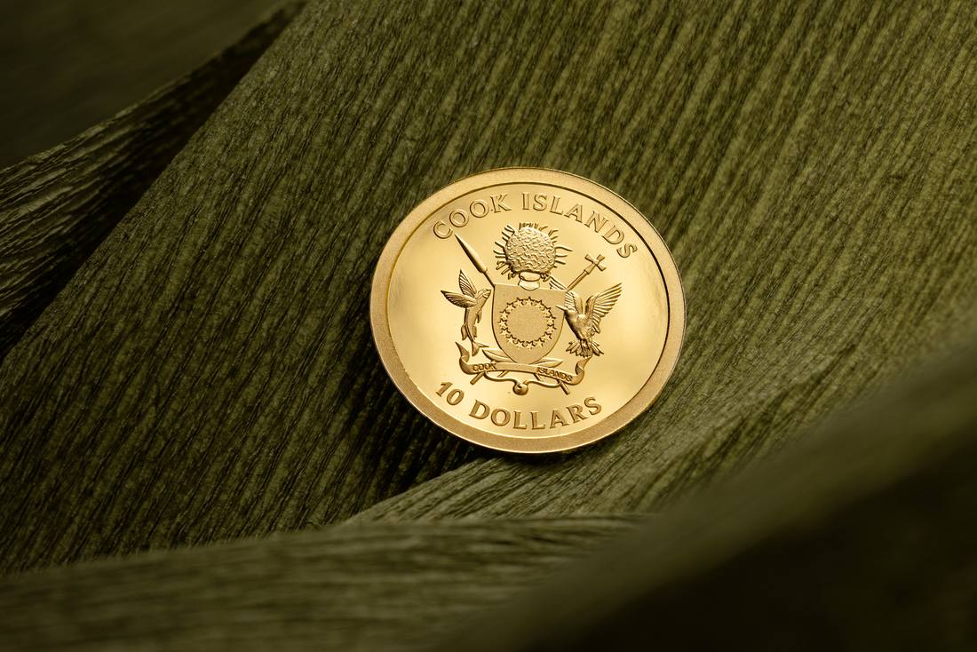 Moneda de Oro 1 g Gold Luck — Trébol de Cuatro Hojas Islas Cook 2026
