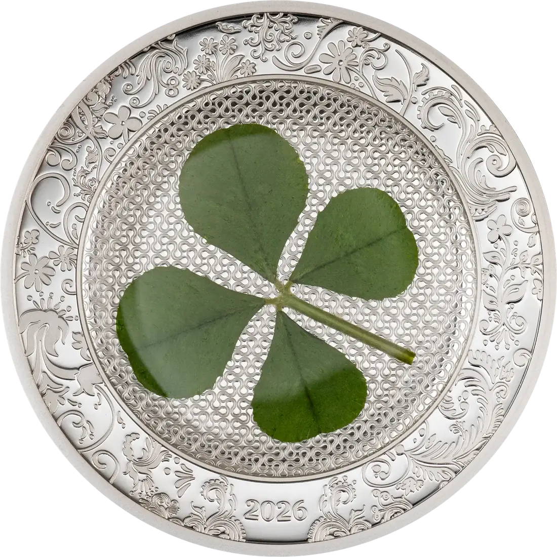 Moneda de Plata 1 oz Ounce of Luck — Trébol de Cuatro Hojas Islas Cook 2026
