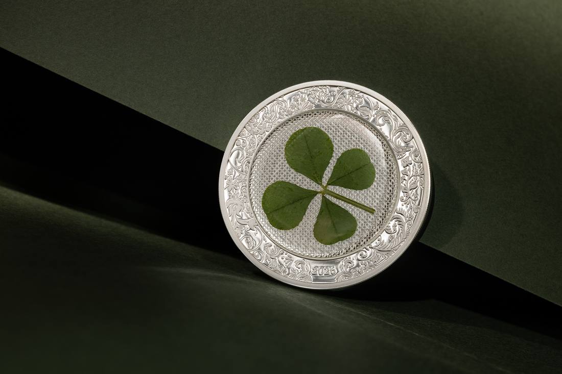 Moneda de Plata 1 oz Ounce of Luck — Trébol de Cuatro Hojas Islas Cook 2026