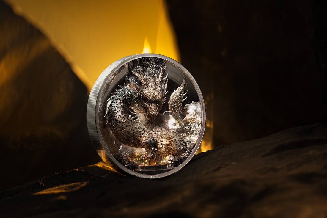 Moneda de Plata 3 oz Dragón del Trueno Islas Cook 2026