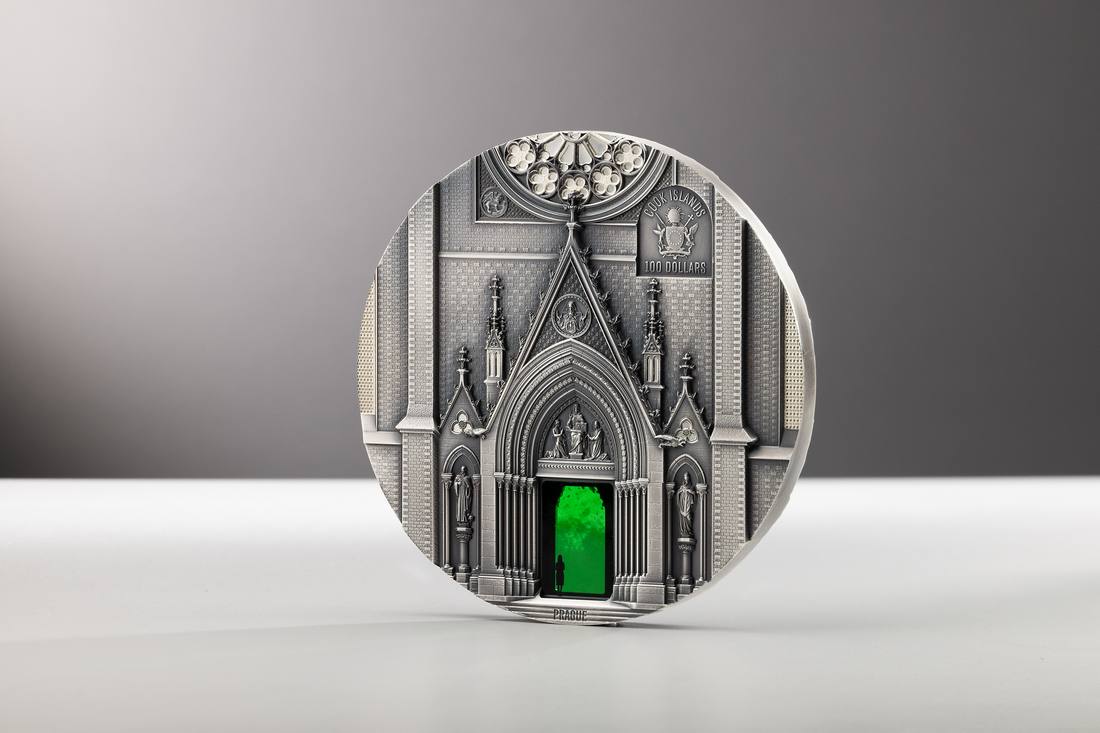 Moneda de Plata 1 kg Tiffany Art Portals – Milán & Praga Edición Kilo Islas Cook 2026