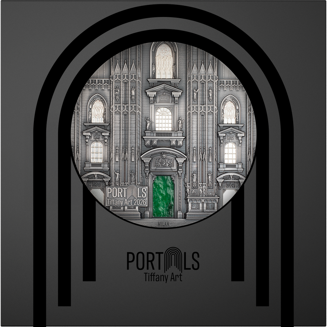 Moneda de Plata 1 kg Tiffany Art Portals – Milán & Praga Edición Kilo Islas Cook 2026