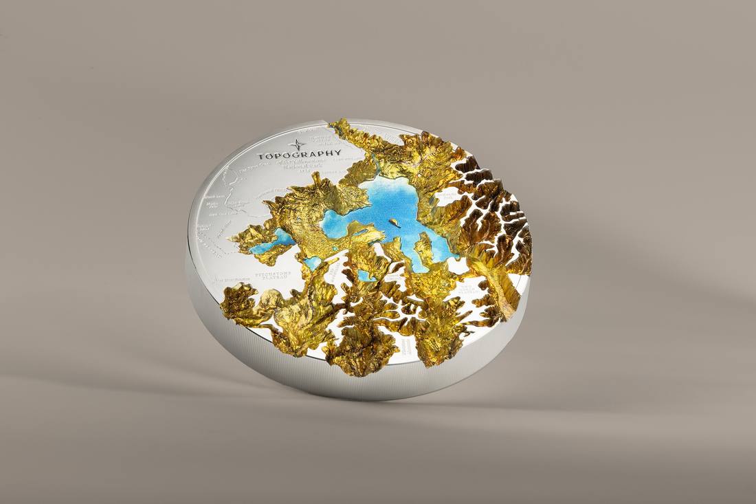 Moneda de Plata 1 kg Yellowstone — Topografía Edición Kilo Islas Cook 2026