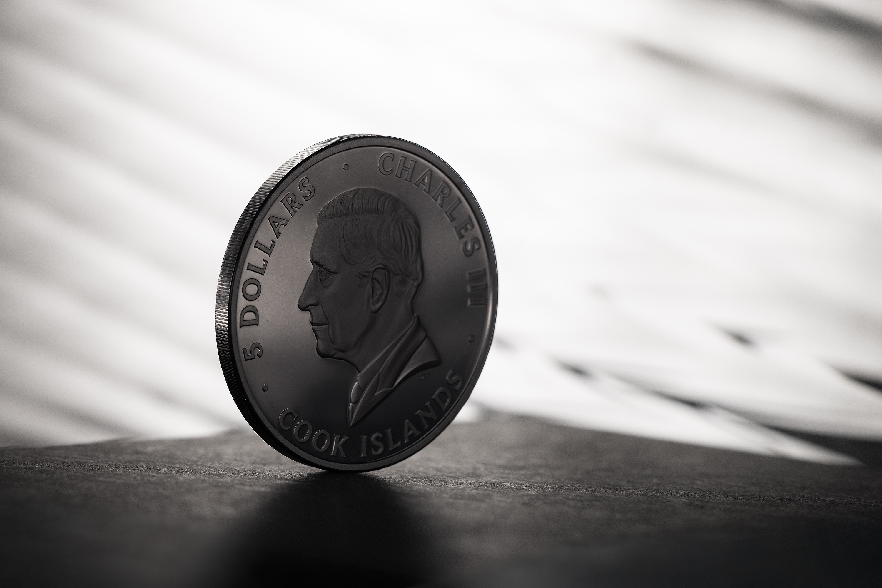 Moneda de Plata 1 oz La Ola – Negro Obsidiana Islas Cook 2026