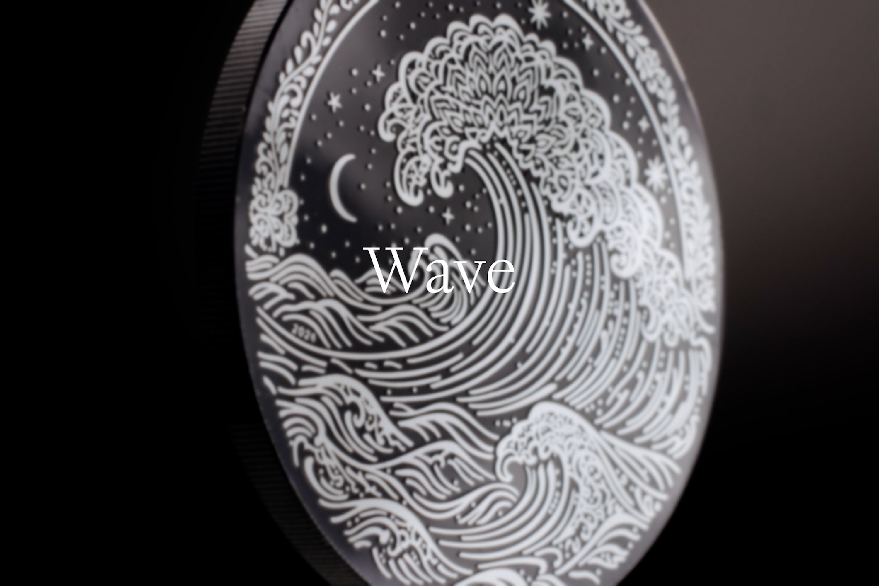 Moneda de Plata 1 oz La Ola – Negro Obsidiana Islas Cook 2026